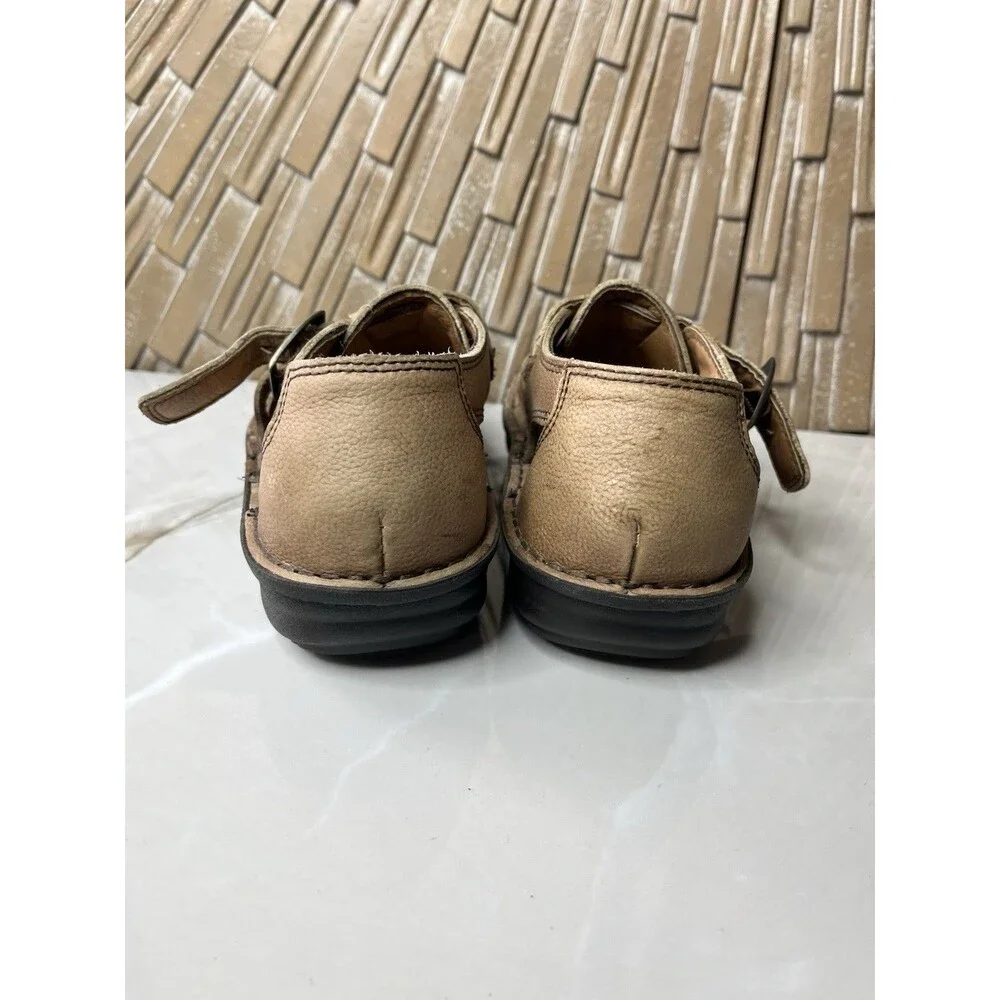Alegria Martinique Brown Leather Fisherman Men Sandals Eur 41 US 8 Shoes